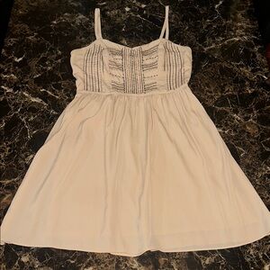Light Cream Pink Beaded Dress, 0